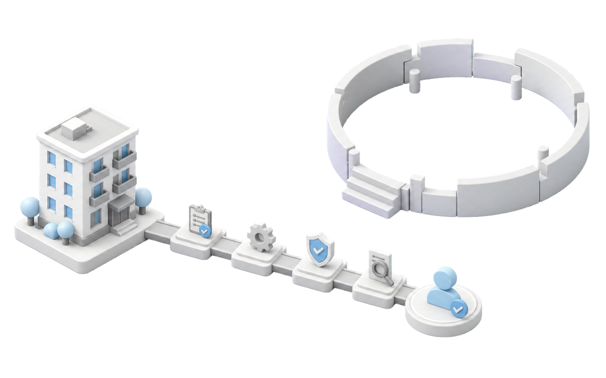 Isometric illustration for Proptech MVP development: prove the workflow before building the marketplace