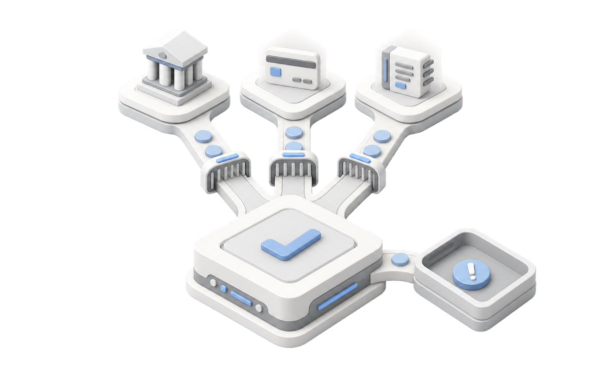 Isometric illustration for How to design a real-time payment reconciliation platform